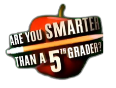 Are You Smarter Than A 5th Grader? Game Time title screen for Nintendo DS